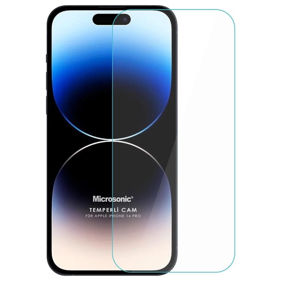 Microsonic Apple iPhone 14 Pro Tempered Glass Cam Ekran Koruyucu 2