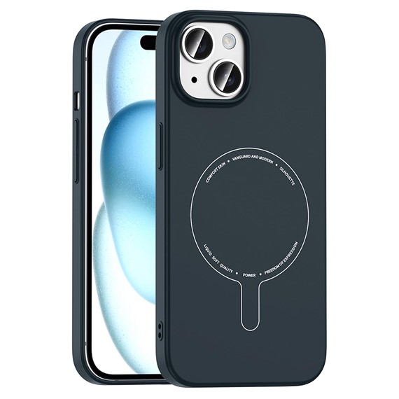 Microsonic Apple iPhone 15 Kılıf AirFit MagSafe Lacivert 1
