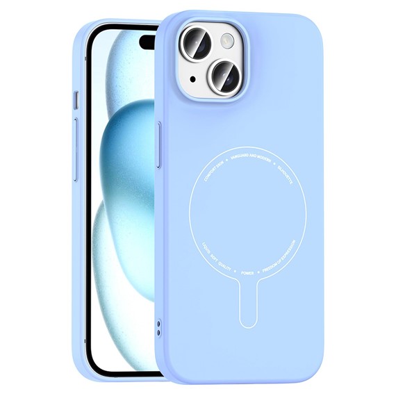 Microsonic Apple iPhone 15 Kılıf AirFit MagSafe Mavi 1