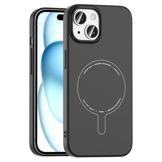 Microsonic Apple iPhone 15 Kılıf AirFit MagSafe Siyah 1