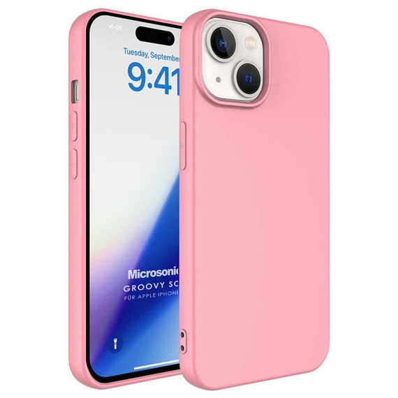 Microsonic Apple iPhone 15 Plus Kılıf Groovy Soft Rose Gold 1