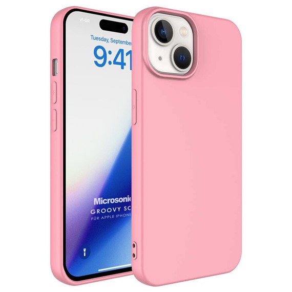 Microsonic Apple iPhone 15 Kılıf Groovy Soft Rose Gold 1