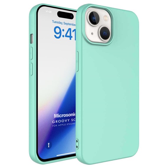 Microsonic Apple iPhone 15 Plus Kılıf Groovy Soft Turkuaz 1