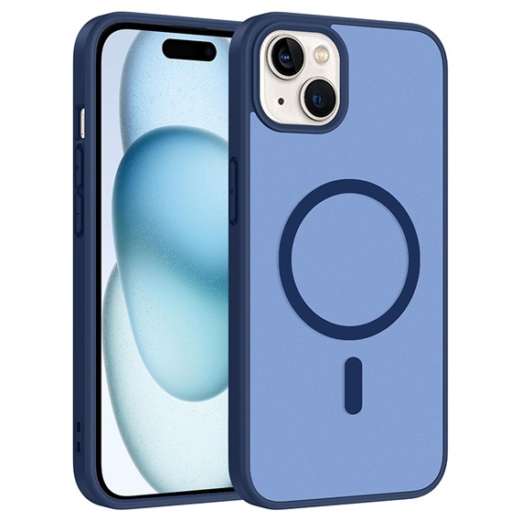 Microsonic Apple iPhone 15 Kılıf MagSmoke Neo Lacivert 1
