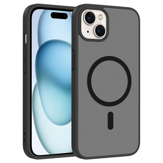 Microsonic Apple iPhone 15 Kılıf MagSmoke Neo Siyah 1