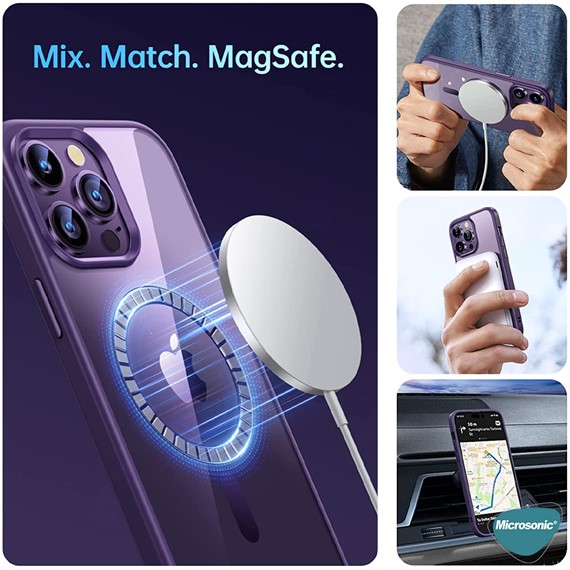 Microsonic Apple iPhone 15 Plus Kılıf MagSafe Shadow Planet Mavi 2