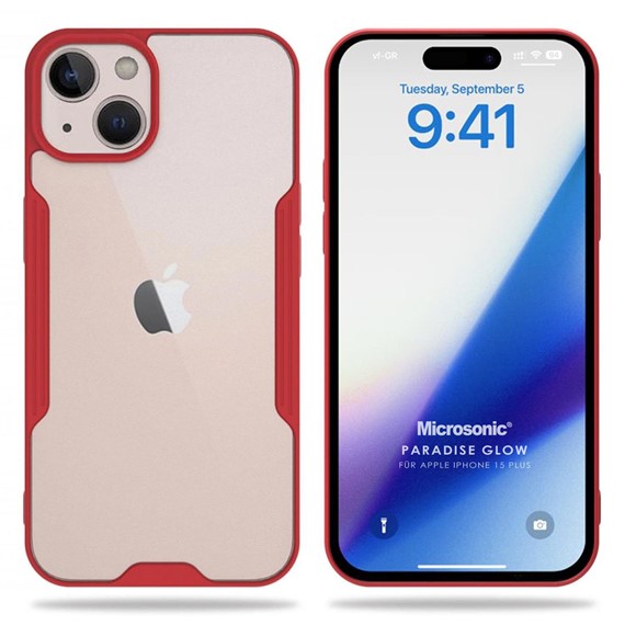 Microsonic Apple iPhone 15 Plus Kılıf Paradise Glow Kırmızı 1