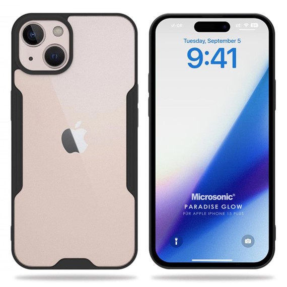 Microsonic Apple iPhone 15 Plus Kılıf Paradise Glow Siyah 1