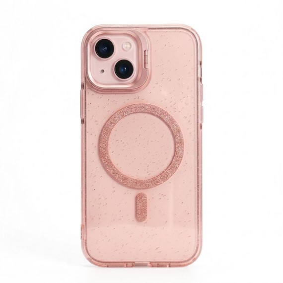 Microsonic Apple iPhone 15 Plus Kılıf SparkMag Luxe Rose 1