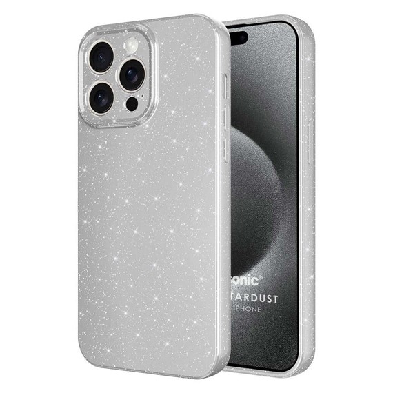 Microsonic Apple iPhone 15 Pro Kılıf Grand Stardust Gümüş 1