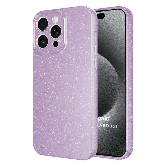 Microsonic Apple iPhone 15 Pro Kılıf Grand Stardust Lila 1