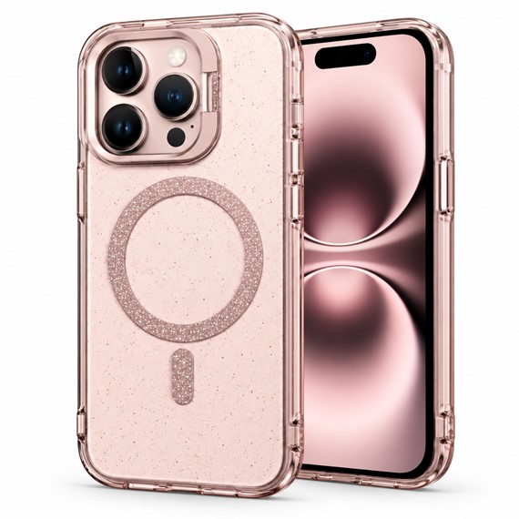 Microsonic Apple iPhone 15 Pro Max Kılıf SparkMag Luxe Rose 1