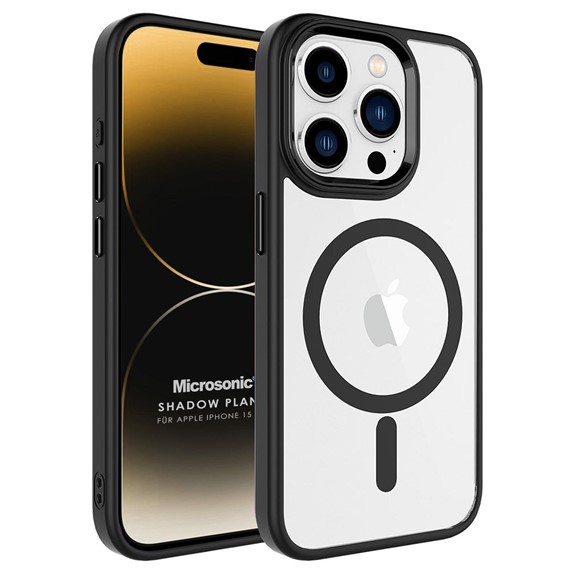 Microsonic Apple iPhone 15 Pro Kılıf MagSafe Shadow Planet Siyah 1
