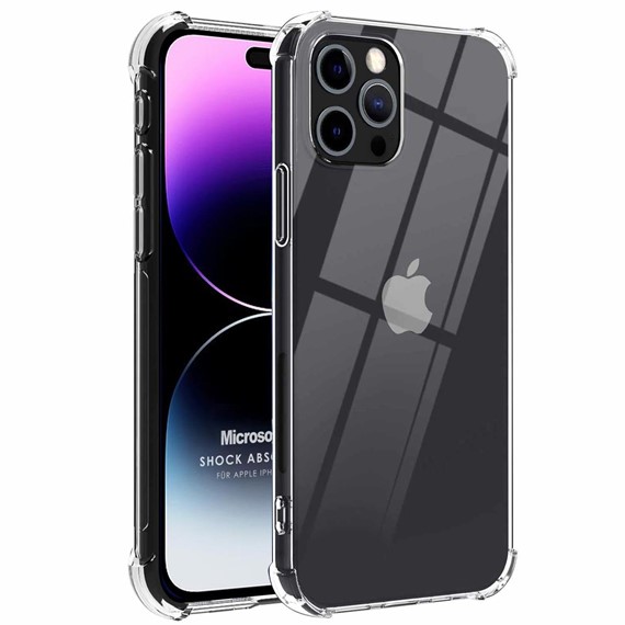 Microsonic Apple iPhone 15 Pro Kılıf Shock Absorbing Şeffaf 1