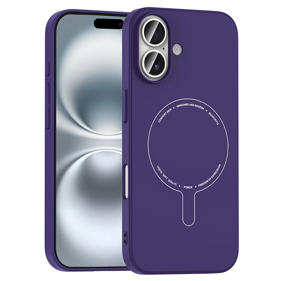 Microsonic Apple iPhone 17 Kılıf AirFit MagSafe Derin Mor 1