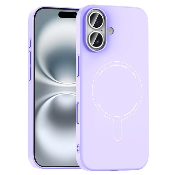 Microsonic Apple iPhone 17 Kılıf AirFit MagSafe Lila 1