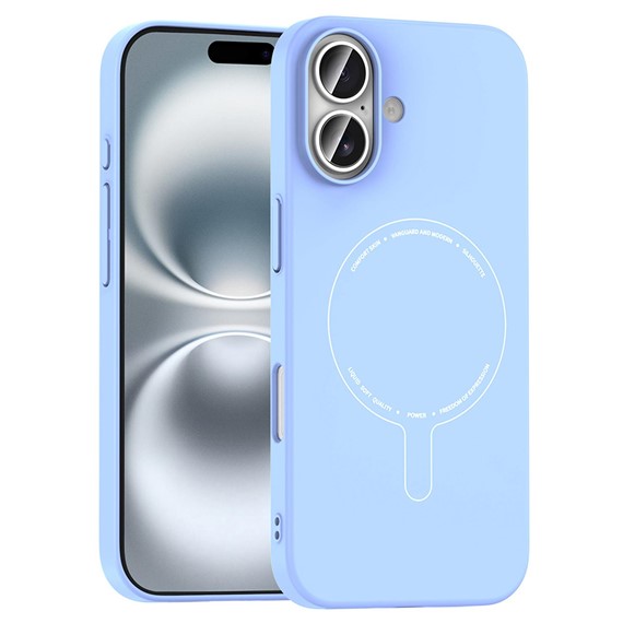 Microsonic Apple iPhone 17 Kılıf AirFit MagSafe Mavi 1