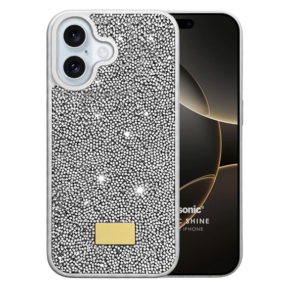 Microsonic Apple iPhone 16 Plus Kılıf Cosmic Shine Gümüş 1