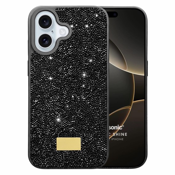 Microsonic Apple iPhone 16 Plus Kılıf Cosmic Shine Siyah 1