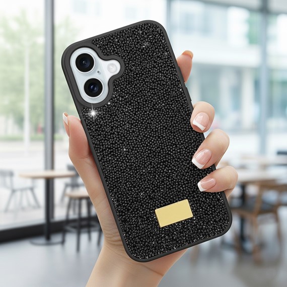 Microsonic Apple iPhone 16 Plus Kılıf Cosmic Shine Siyah 2