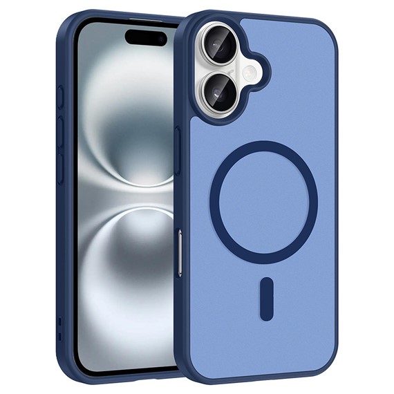 Microsonic Apple iPhone 16 Kılıf MagSmoke Neo Lacivert 1