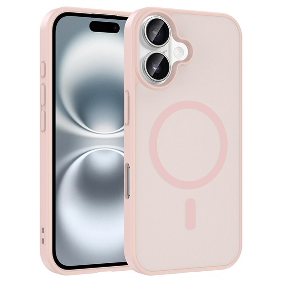 Microsonic Apple iPhone 16 Kılıf MagSmoke Neo Pembe 1