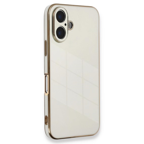 Microsonic Apple iPhone 16 Kılıf Olive Plated Beyaz 1