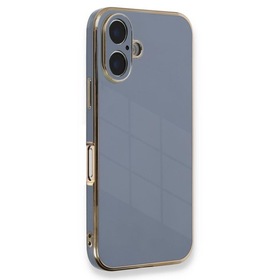 Microsonic Apple iPhone 16 Kılıf Olive Plated Lavanta Grisi 1