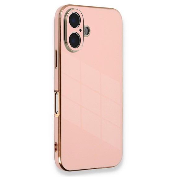 Microsonic Apple iPhone 16 Kılıf Olive Plated Pembe 1