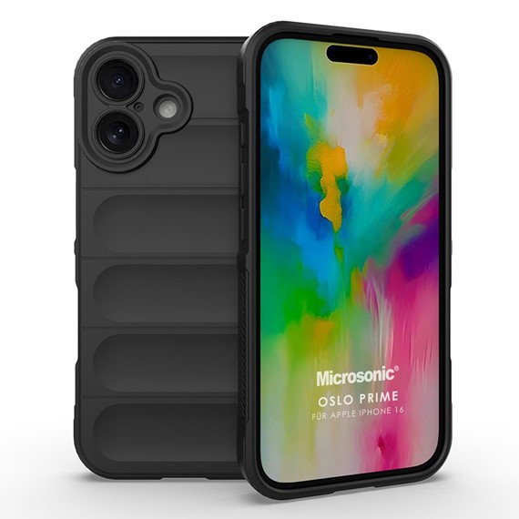 Microsonic Apple iPhone 16 Kılıf Oslo Prime Siyah 1