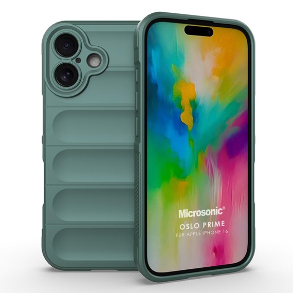 Microsonic Apple iPhone 16 Kılıf Oslo Prime Yeşil 1