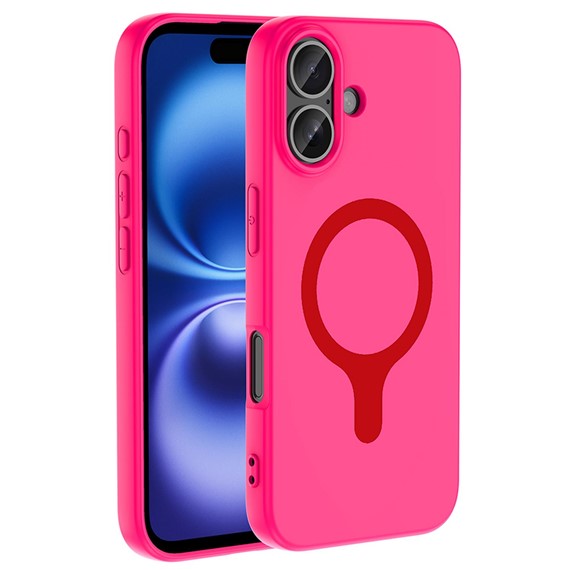 Microsonic Apple iPhone 17 Kılıf Pastello MagSafe Koyu Pembe 1