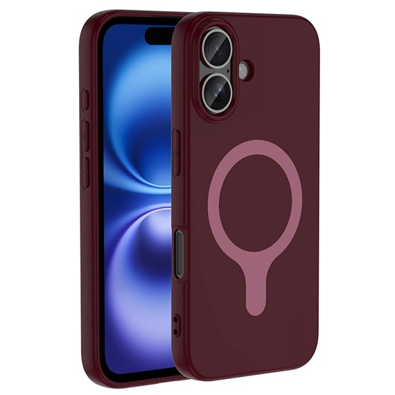 Microsonic Apple iPhone 17 Kılıf Pastello MagSafe Mürdüm 1