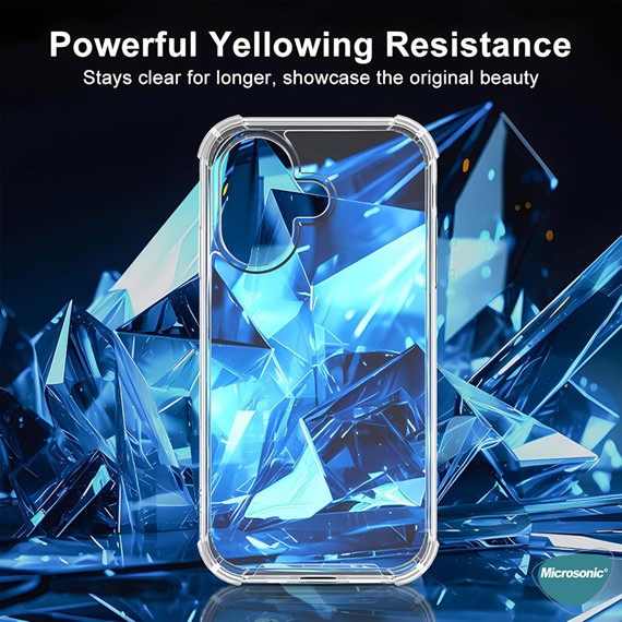 Microsonic Apple iPhone 16 Kılıf Shock Absorbing Şeffaf 4