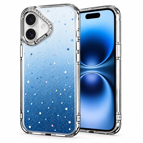 Microsonic Apple iPhone 16 Kılıf Stellora Nova Mavi 1