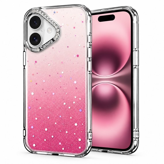 Microsonic Apple iPhone 16 Kılıf Stellora Nova Pembe 1