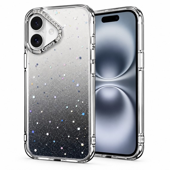 Microsonic Apple iPhone 16 Kılıf Stellora Nova Siyah 1