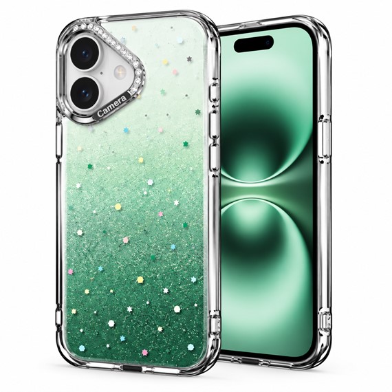 Microsonic Apple iPhone 16 Kılıf Stellora Nova Yeşil 1