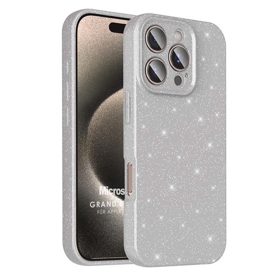 Microsonic Apple iPhone 16 Pro Kılıf Grand Stardust Gümüş 1