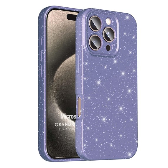 Microsonic Apple iPhone 16 Pro Kılıf Grand Stardust Mor 1