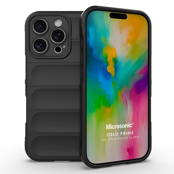 Microsonic Apple iPhone 16 Pro Kılıf Oslo Prime Siyah 1