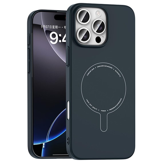 Microsonic Apple iPhone 16 Pro Kılıf AirFit MagSafe Lacivert 1