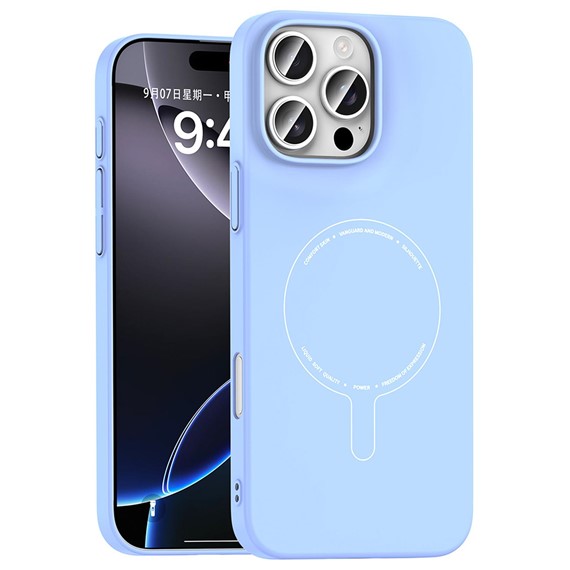 Microsonic Apple iPhone 16 Pro Kılıf AirFit MagSafe Mavi 1