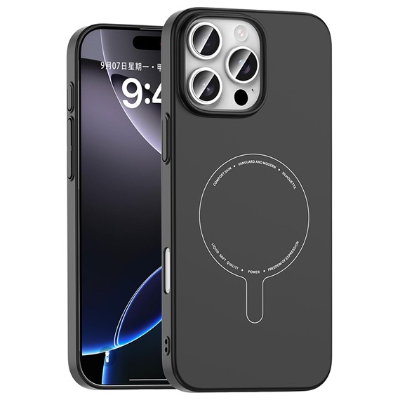 Microsonic Apple iPhone 16 Pro Kılıf AirFit MagSafe Siyah 1