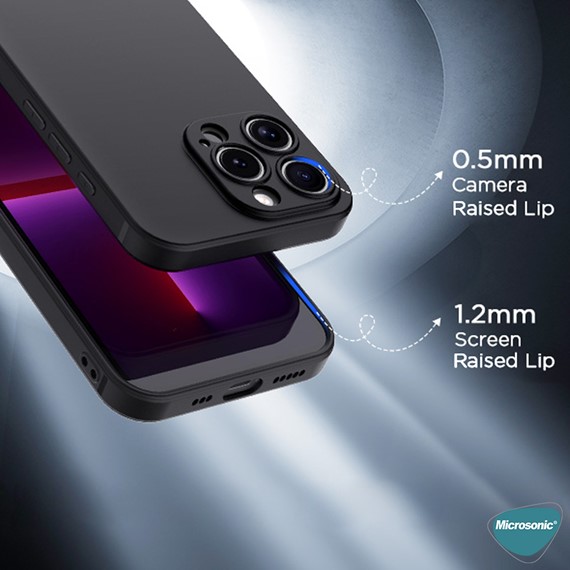 Microsonic Apple iPhone 16 Pro Max Kılıf Kamera Korumalı Siyah 3
