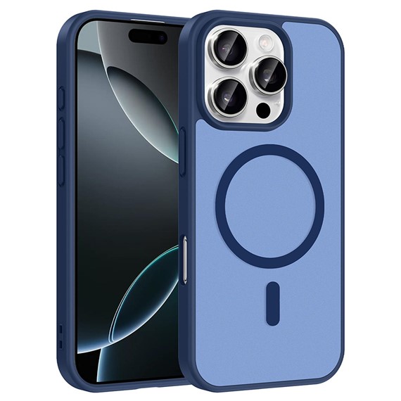 Microsonic Apple iPhone 16 Pro Kılıf MagSmoke Neo Lacivert 1