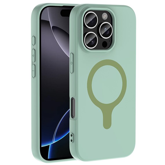 Microsonic Apple iPhone 16 Pro Kılıf Pastello MagSafe Turkuaz 1