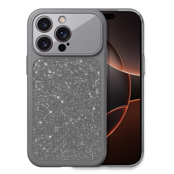 Microsonic Apple iPhone 16 Pro Max Kılıf Ruby Sparkle Gri 1