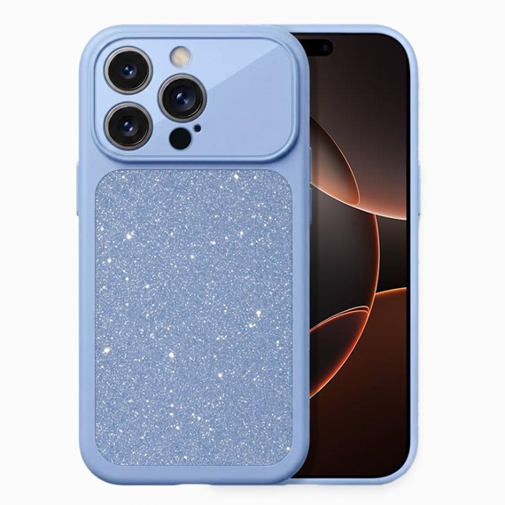 Microsonic Apple iPhone 16 Pro Max Kılıf Ruby Sparkle Mavi 1