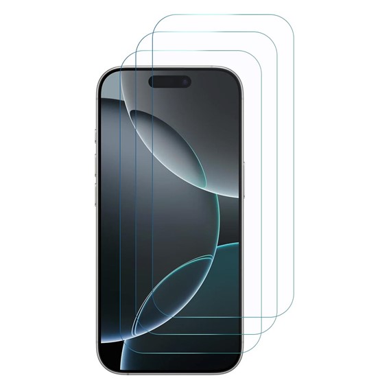 Microsonic Apple iPhone 16 Pro Screen Protector Nano Glass Cam Ekran Koruyucu 3 lü Paket 1
